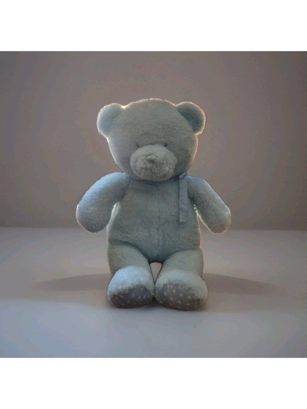 GUND My First Teddy Bear Blue Plush Stuffed Animal 17" Baby Gift Nursery